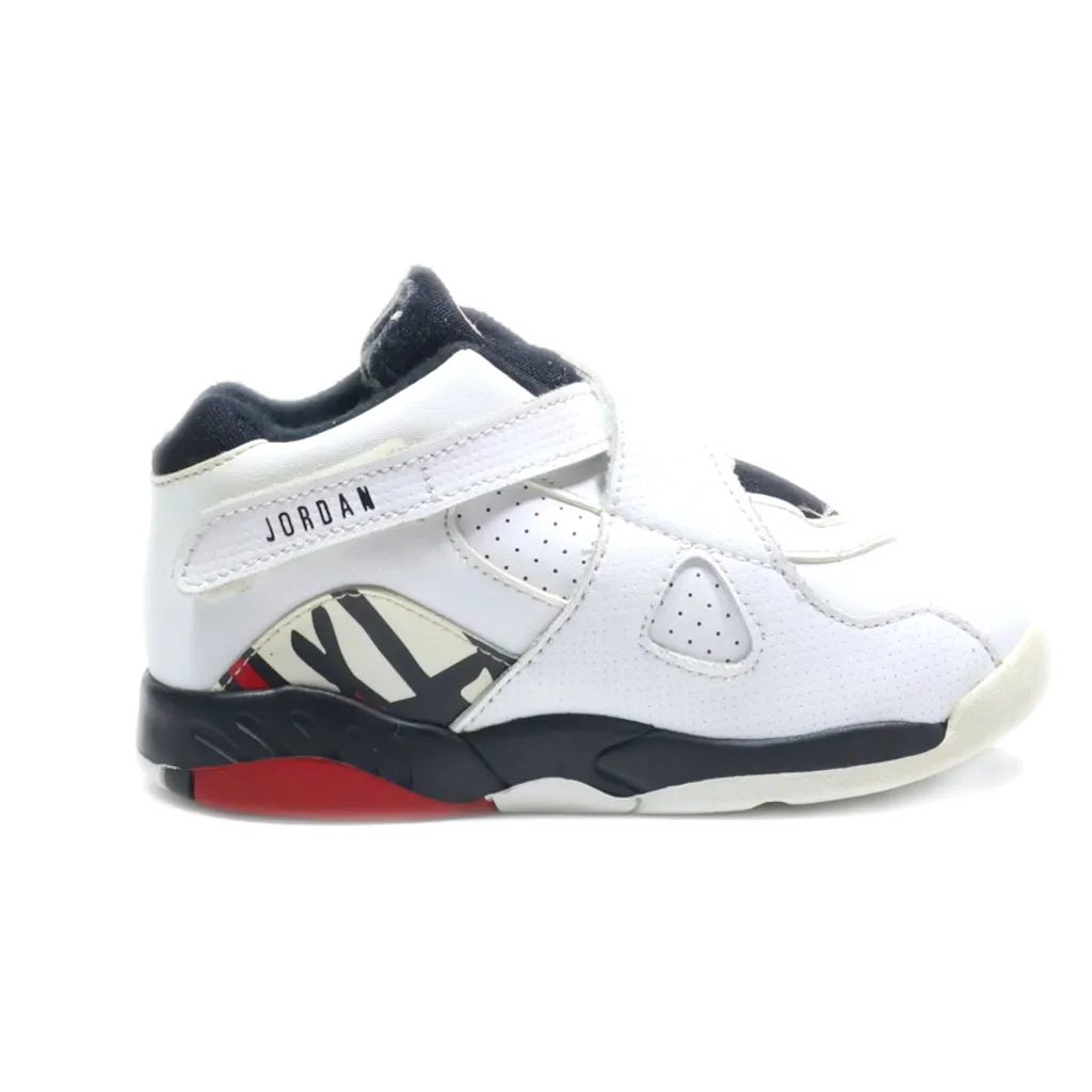Air Jordan 8 Retro Bt Alternate Sport Shoes Leather White Colour For Kids