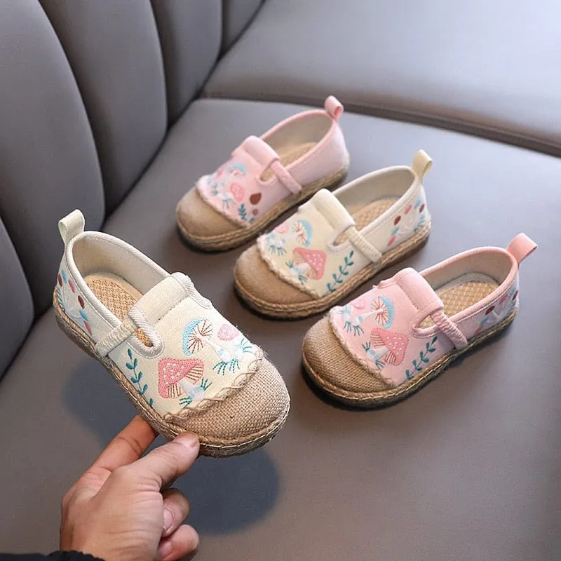 Embroidered Girls Shoes