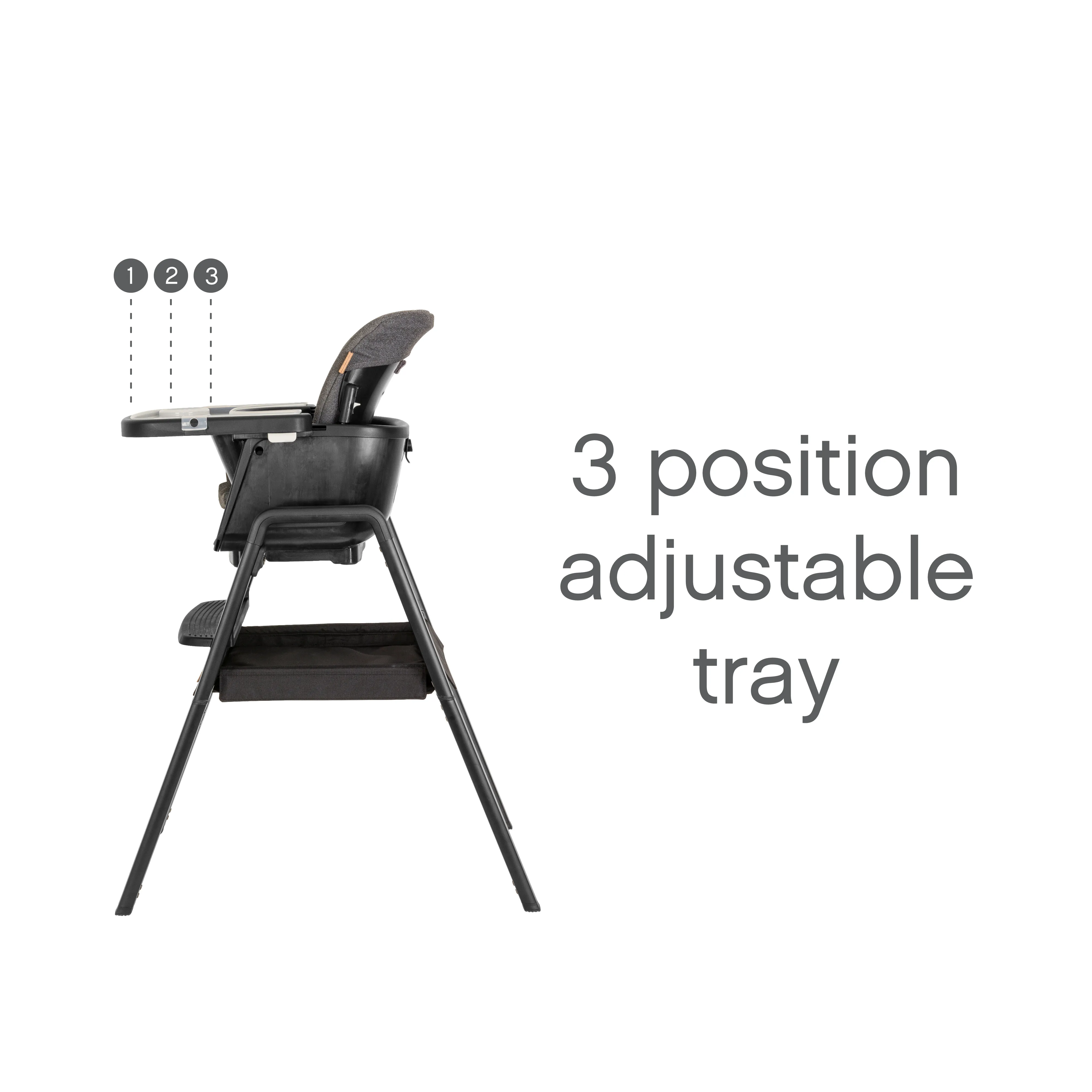 Tutti Bambini Nova Evolutionary Highchair - Black/Black