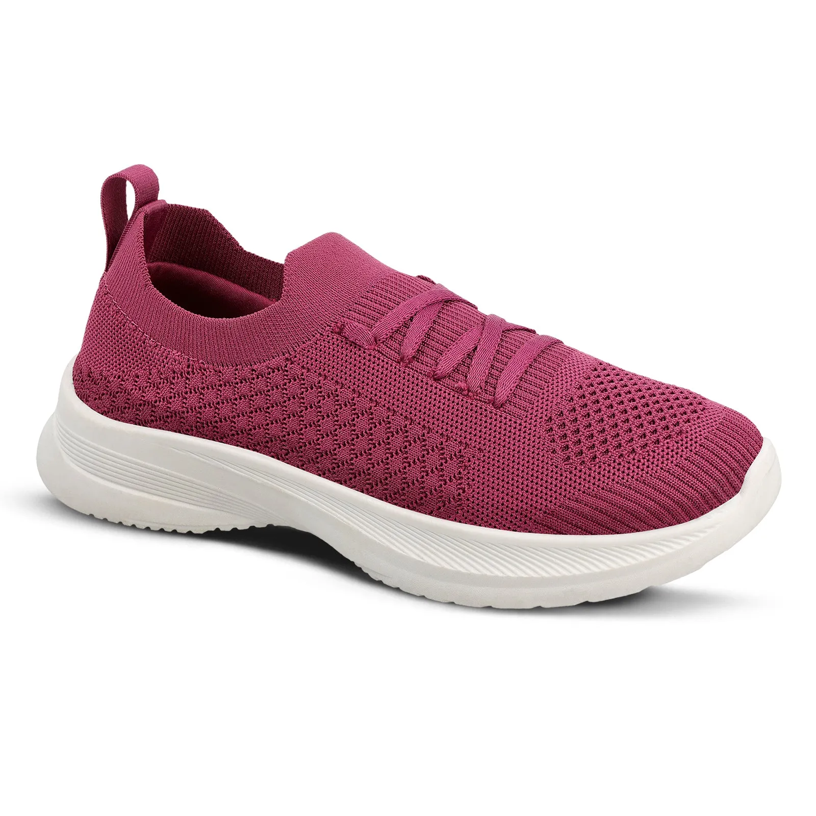 Women's Lace-up Walking Shoe - WS3260 Pink